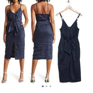 Reiss
Kay Tie Front Linen
Midi Dress